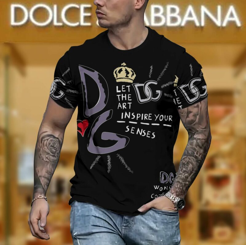 New 2025 – D Luxury Brand Premium T-Shirt Outfit For Men –  Max012488