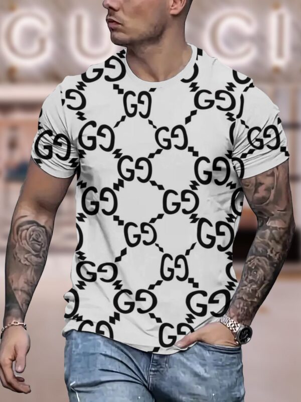 New 2025-  G  Luxury  Brand Premium T-Shirt Outfit For Men Women – Max011573