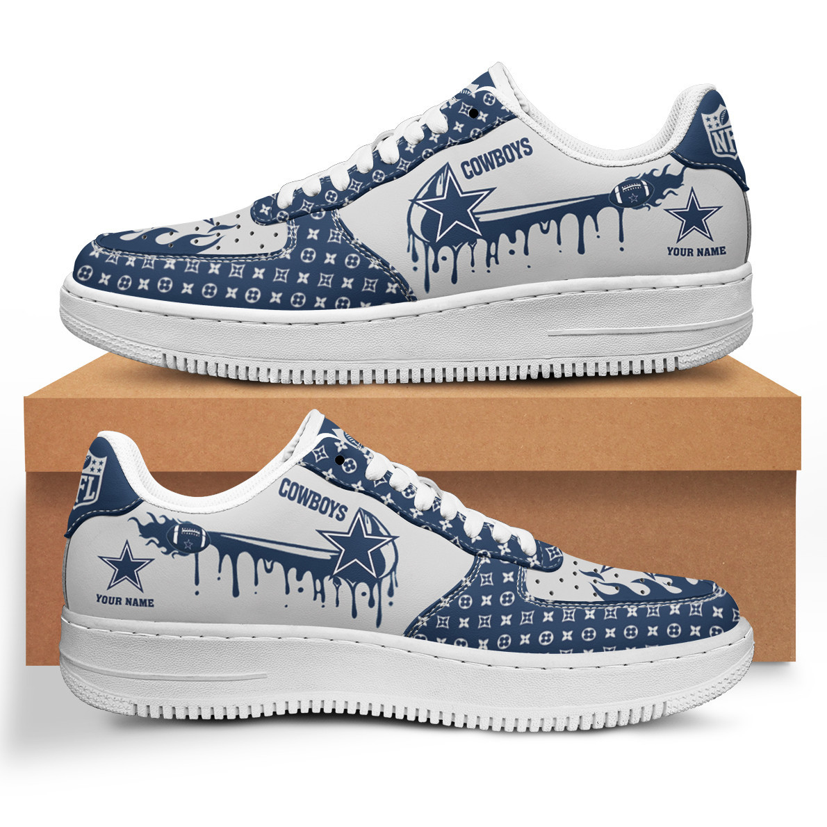 Dallas Cowboys Air Force 1 Shoes – Custom Sneaker – Max2407181964