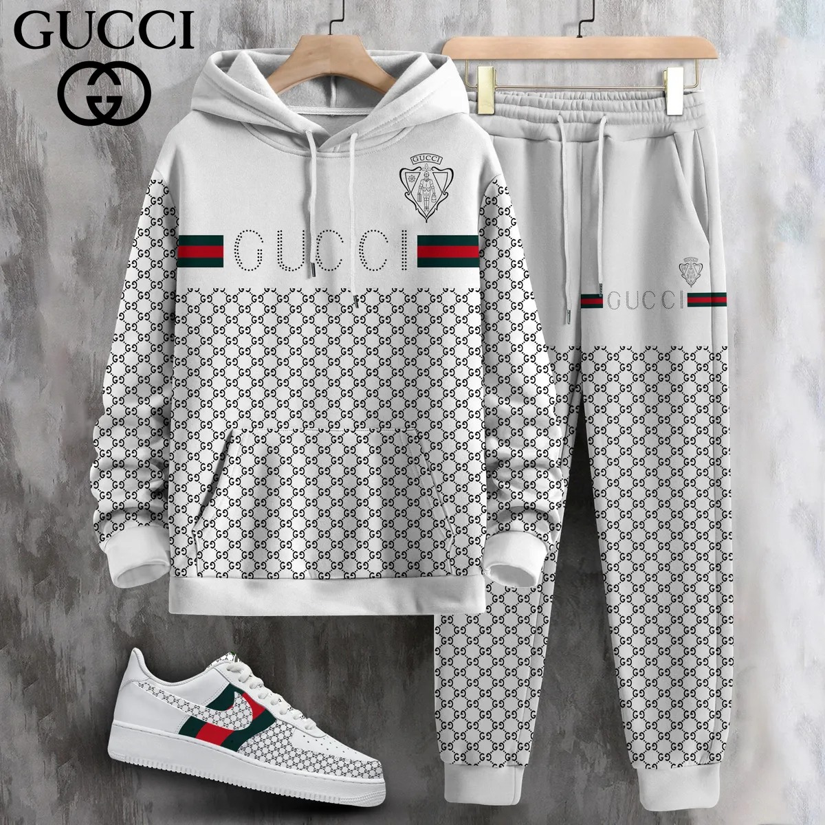 New 2025,G  G Limited Edition Set Hoodie & Pants Match AF1 Sneaker – Max2408253598