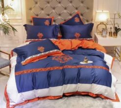 Hermes Limited Luxury Brand Bedding Set Home Decor – Max010096