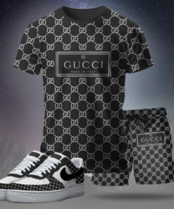 New 2025 – Set G Tracksuit  Air Force 1 & T-shirt & Shorts – CHIC110404