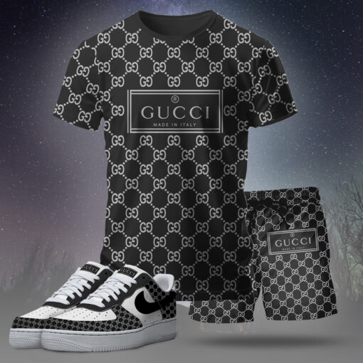 New 2025 – Set G Tracksuit  Air Force 1 & T-shirt & Shorts – CHIC110404