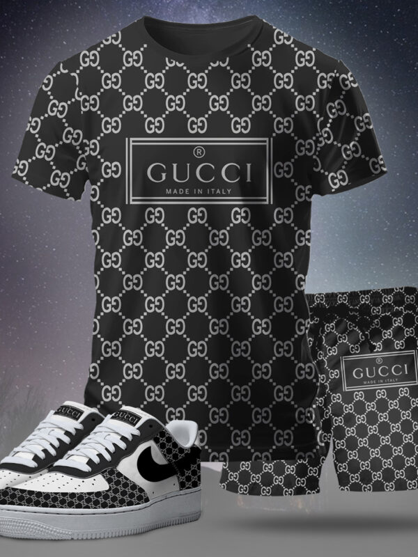 New 2025 – Set G Tracksuit  Air Force 1 & T-shirt & Shorts – CHIC110404