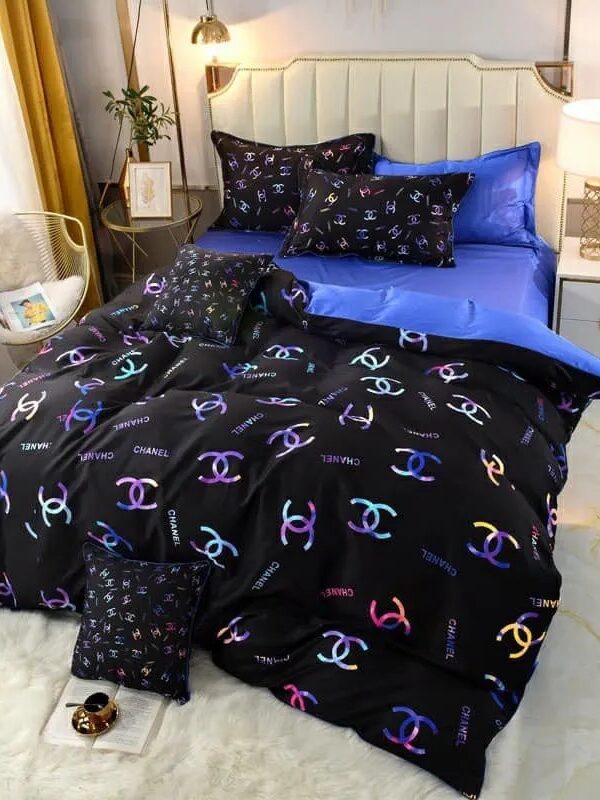 Chanel Premium Fashion Limited Luxury Brand Bedding Set Home Decor -Min00433