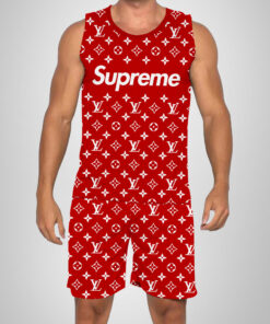 New 2025 – L Luxury Brand Premium Tanktop & Shorts Outfit For Men -Max012578