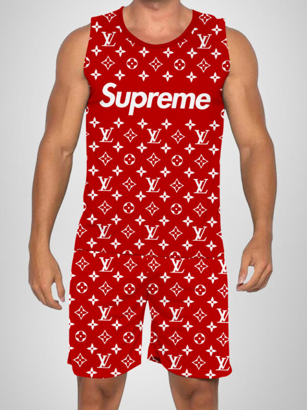 New 2025 – L Luxury Brand Premium Tanktop & Shorts Outfit For Men -Max012578