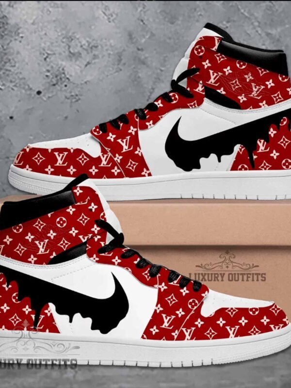 L.V High Air Jordan 1 Sneakers Shoes Hot 2023 Gifts Unisex -B9G-Max240524575