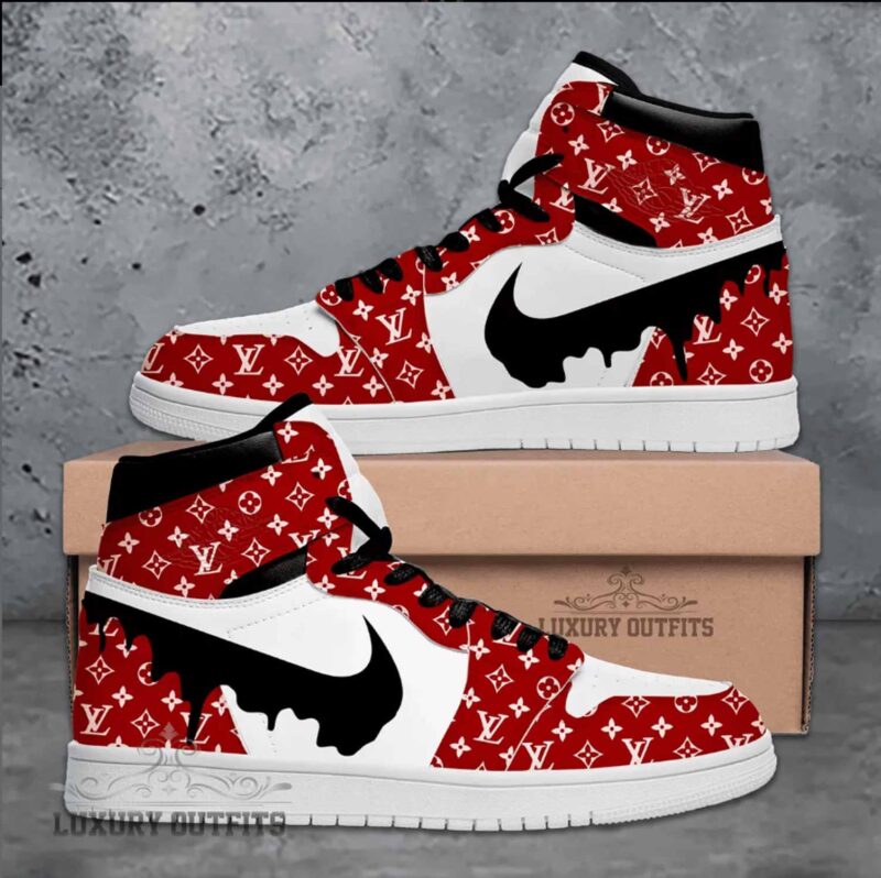 L.V High Air Jordan 1 Sneakers Shoes Hot 2023 Gifts Unisex -B9G-Max240524575
