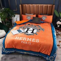 Hermes Limited Luxury Brand Bedding Set Home Decor – Max010083