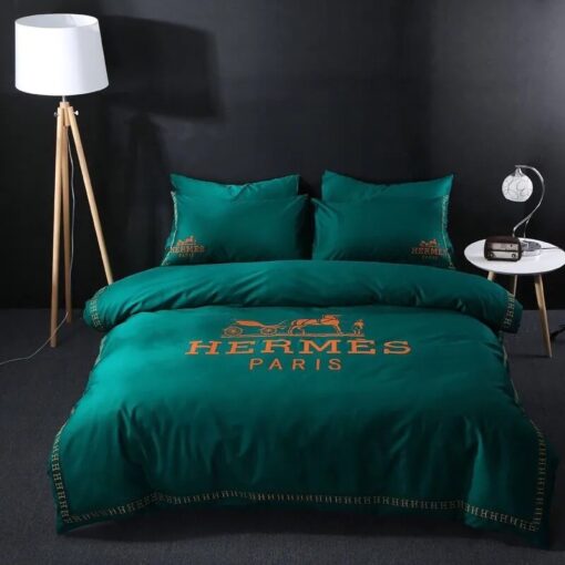 Hermes Limited Luxury Brand Bedding Set Home Decor – Max010124