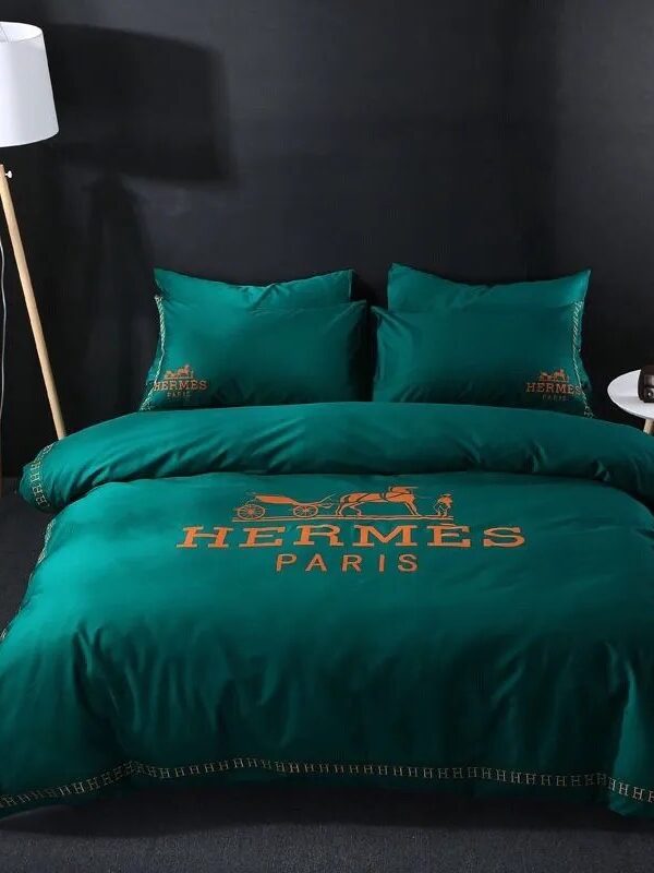 Hermes Limited Luxury Brand Bedding Set Home Decor – Max010124