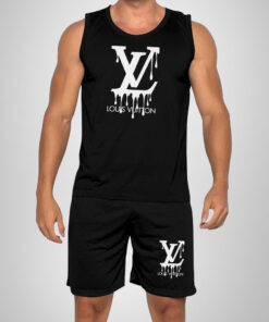 New 2025 – L Luxury Brand Premium Tanktop & Shorts Outfit For Men -Max012598