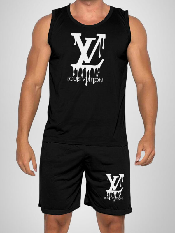 New 2025 – L Luxury Brand Premium Tanktop & Shorts Outfit For Men -Max012598
