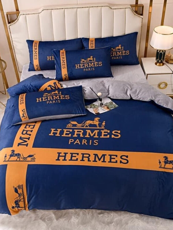Hermes Limited Luxury Brand Bedding Set Home Decor – Max010102