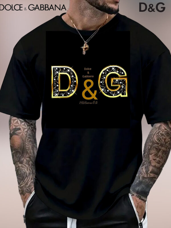 New 2025 – D Luxury Brand Premium T-Shirt Outfit For Men -Max012676