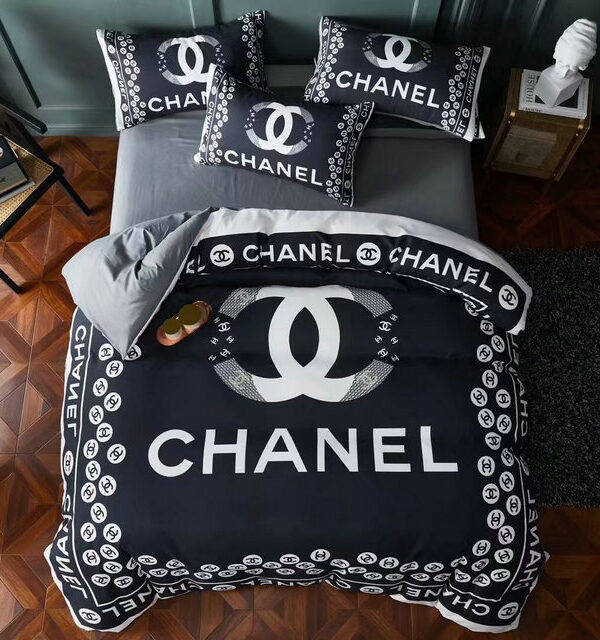 Chanel Premium Fashion Limited Luxury Brand Bedding Set Home Decor -Min00462